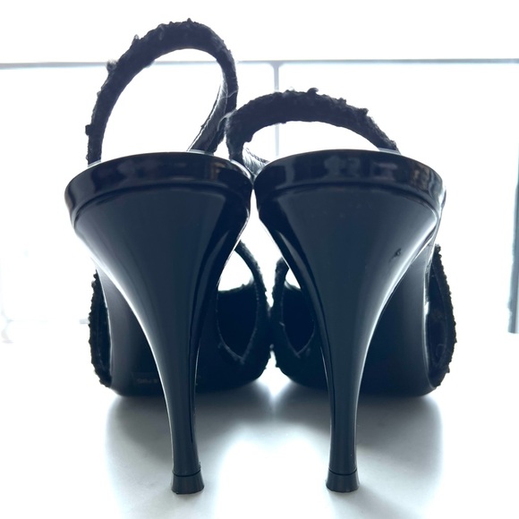 Saint Laurent Vesper Slingback Heels - Picture 6 of 8